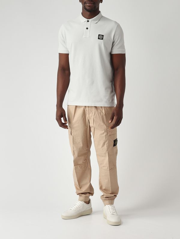 2. Men's polo shirt in stretch organic cotton piqué Sky Stone Island l1s152200008s0017