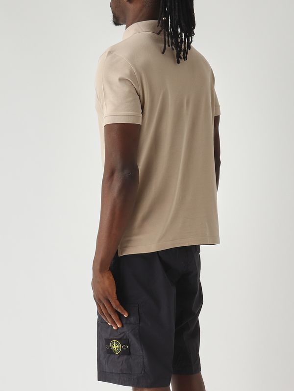 4. Herren-Poloshirt aus elastischem Bio-Baumwollpiqué Dunkelbeige Stone Island l1s152200008s0017