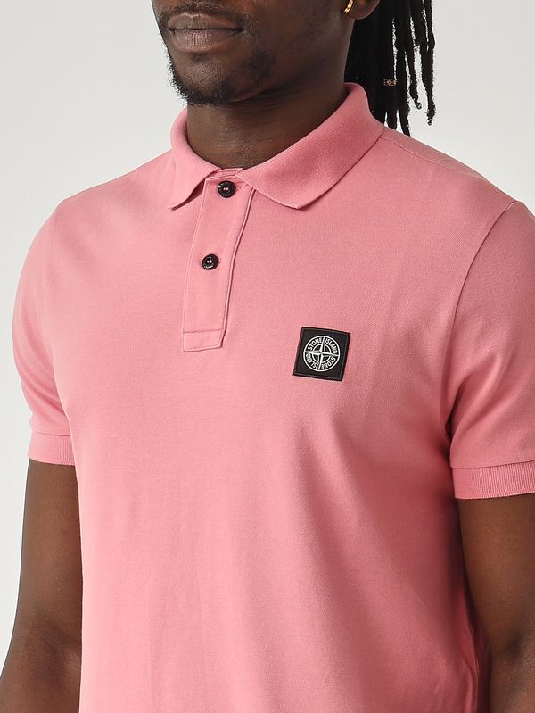 5. Men's polo shirt in stretch organic cotton piqué Oleander Stone Island l1s152200008s0017