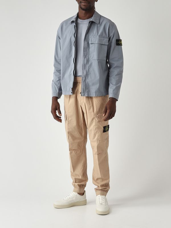 2. T-shirt uomo in jersey di cotone 60/2 Avio Chiaro Stone Island l1s152100027s0013