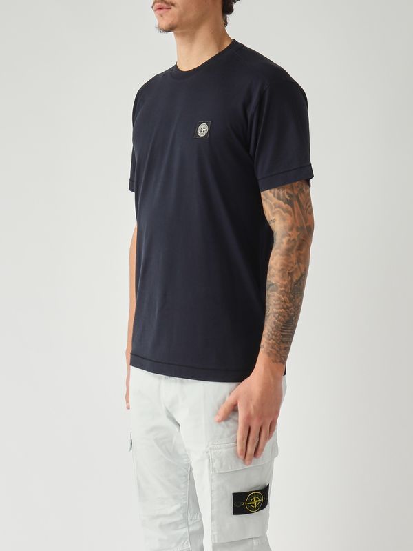 3. Men's T-shirt in 60/2 cotton jersey Navy Stone Island l1s152100027s0013