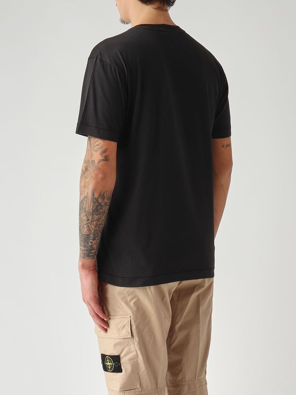 4. Men's T-shirt in 60/2 cotton jersey Black Stone Island l1s152100027s0013