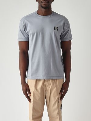 1. T-shirt uomo in jersey di cotone 60/2 Avio Chiaro