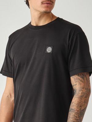 5. Herren-T-Shirt aus Baumwolljersey 60/2 Schwarz