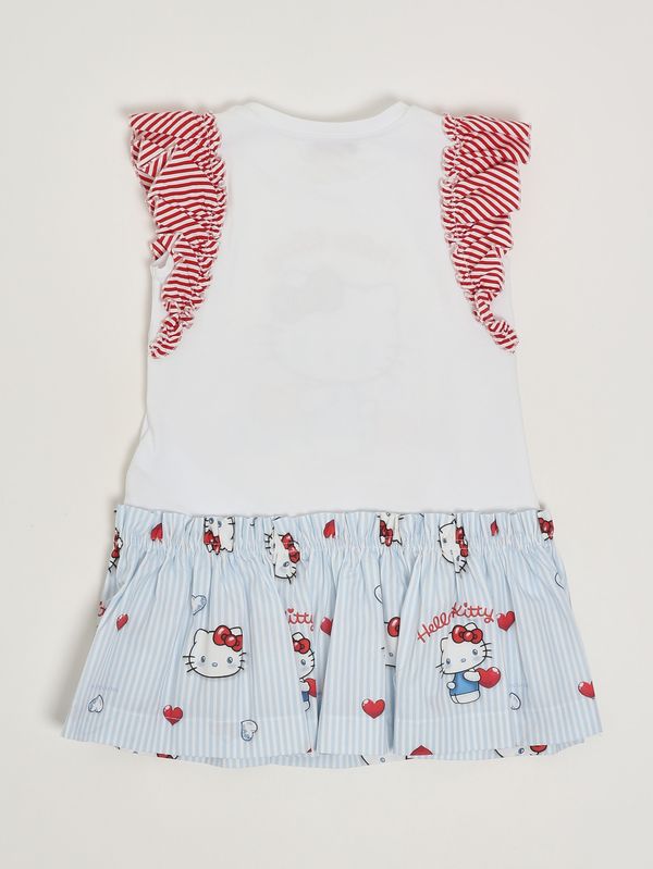 2. Robe pour fille en coton stretch Blanc Monnalisa 11g9177201