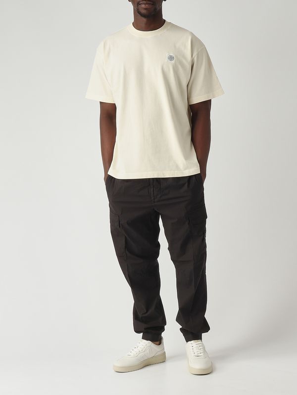 2. Men's T-shirt in combed organic cotton jersey Ivory Stone Island l1s152100030s0115
