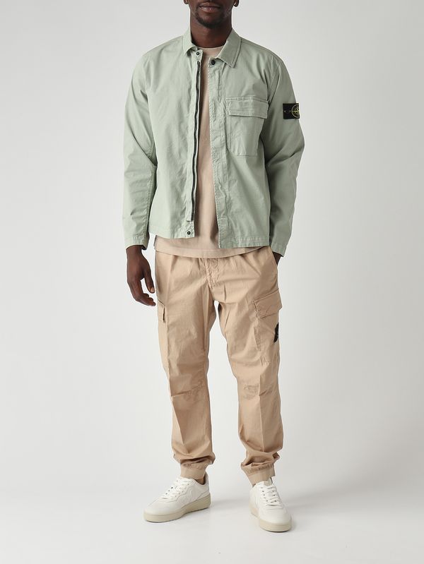 2. Herren-T-Shirt aus gekämmtem Bio-Baumwolljersey Dunkles Beige Stone Island l1s152100030s0115