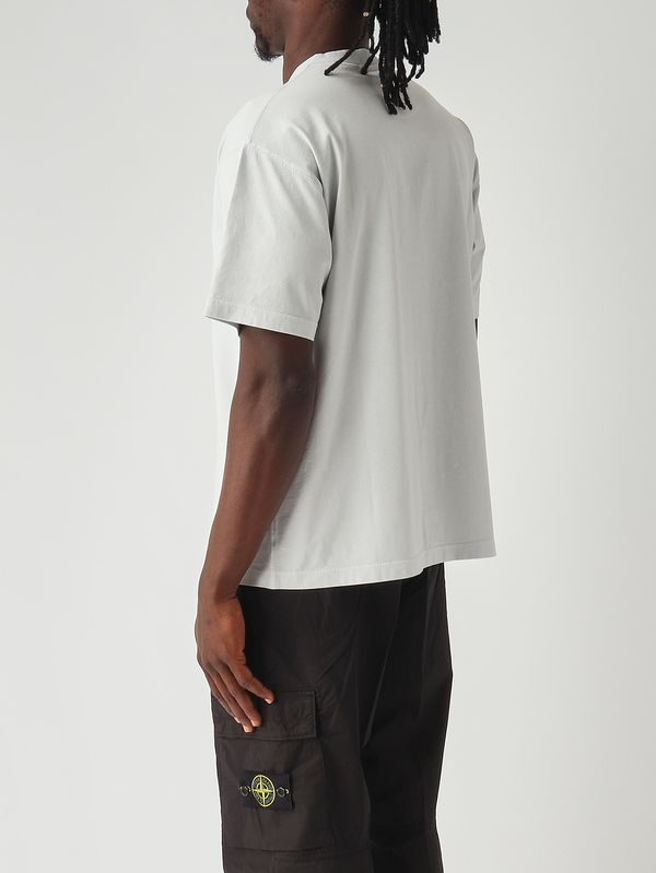 4. Herren-T-Shirt aus gekämmtem Bio-Baumwolljersey Himmel Stone Island l1s152100030s0115