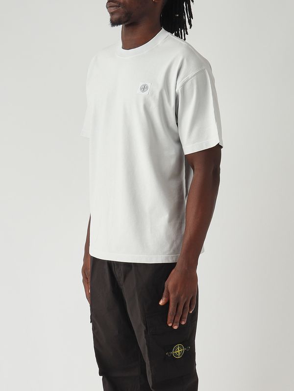 3. Herren-T-Shirt aus gekämmtem Bio-Baumwolljersey Himmel Stone Island l1s152100030s0115
