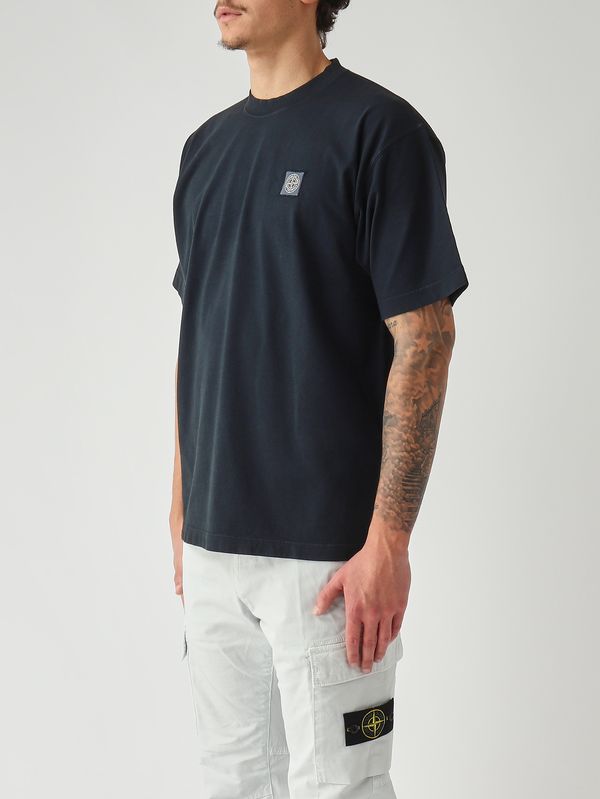 3. Men's T-shirt in combed organic cotton jersey Navy Stone Island l1s152100030s0115
