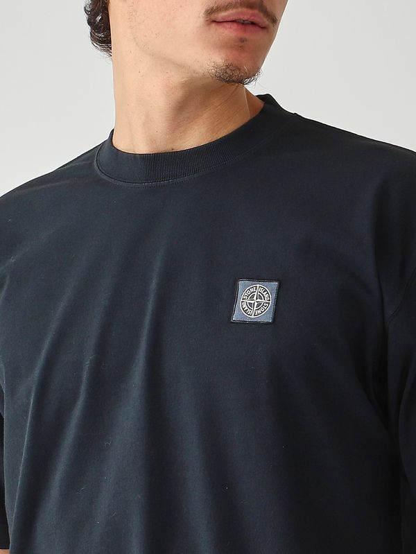 5. Men's T-shirt in combed organic cotton jersey Navy Stone Island l1s152100030s0115