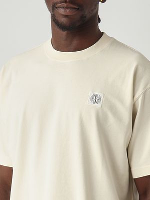 5. T-shirt en jersey de coton biologique peigné pour homme Ivoire