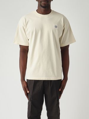 1. T-shirt en jersey de coton biologique peigné pour homme Ivoire
