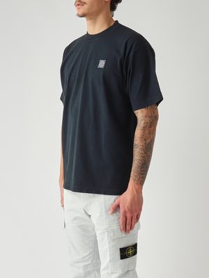 3. T-shirt en jersey de coton biologique peigné pour homme Bleu marine