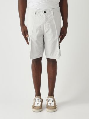 1. Bermuda uomo in tela di cotone stretch Cielo