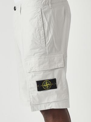 5. Bermuda uomo in tela di cotone stretch Cielo