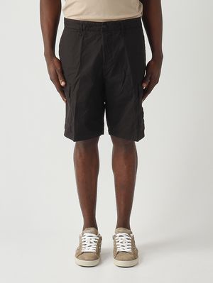 1. Bermuda uomo in tela di cotone stretch Nero