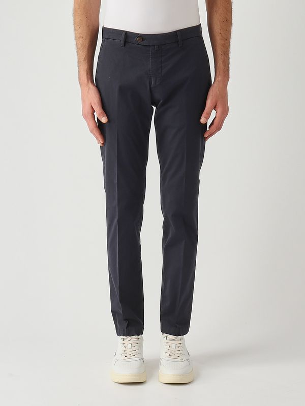1. Men's BG04 stretch cotton trousers Navy Briglia bg04300127