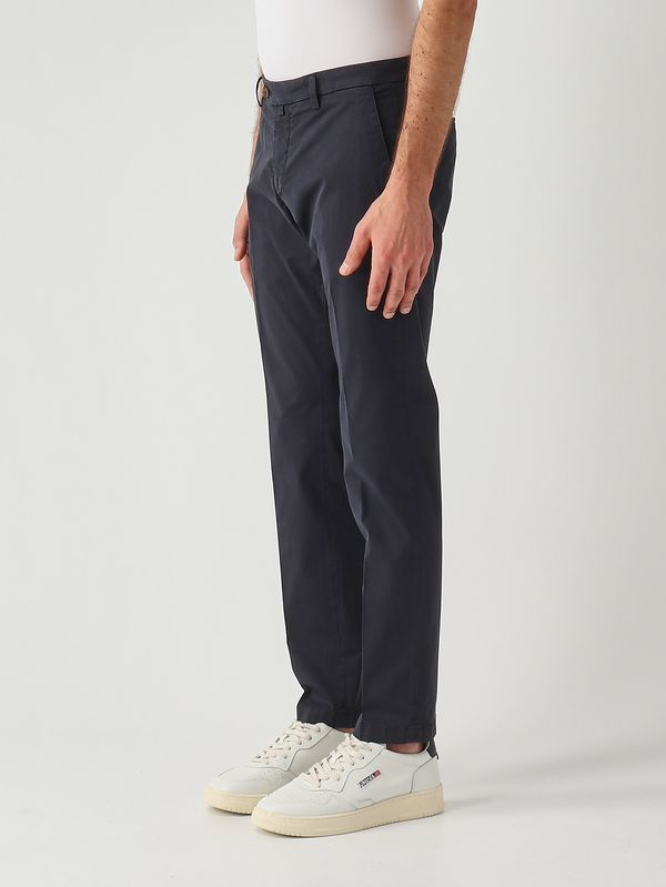 2. Men's BG04 stretch cotton trousers Navy Briglia bg04300127