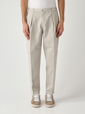 1. Herrenhose PortobelloD Easy Fit aus Leinen und Baumwolle Mastix