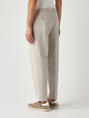3. Herrenhose PortobelloD Easy Fit aus Leinen und Baumwolle Mastix