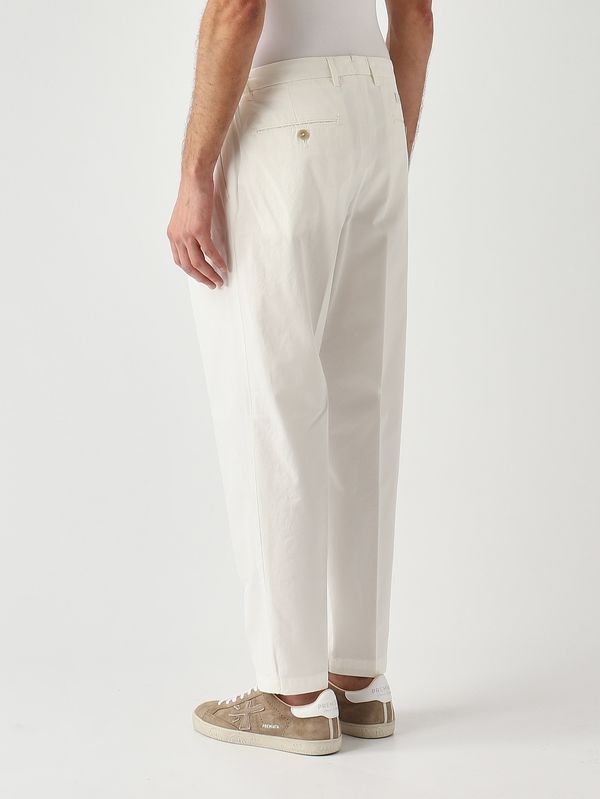 3. Pantalon homme PortobelloD Easy Fit en coton Blanc Briglia potobellod300519