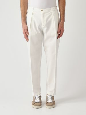 1. Pantalon homme PortobelloD Easy Fit en coton Blanc