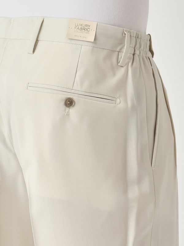 4. Herrenhose PortobelloS Easy Fit aus Schurwolle Milch Briglia portobellos300108