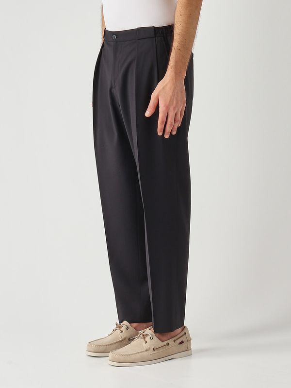 2. Pantalón de hombre PortobelloS Easy Fit de lana virgen Azul marino Briglia portobellos300108