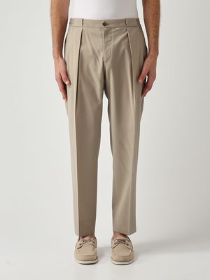 1. Herrenhose PortobelloS Easy Fit aus Schurwolle Kaki
