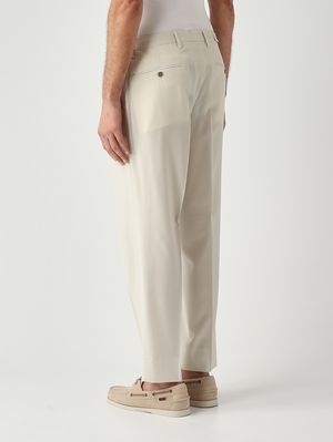 3. Herrenhose PortobelloS Easy Fit aus Schurwolle Milch