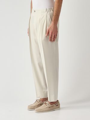 2. Herrenhose PortobelloS Easy Fit aus Schurwolle Milch