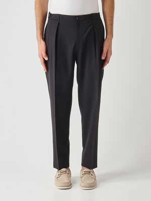 1. Pantalón de hombre PortobelloS Easy Fit de lana virgen Azul marino