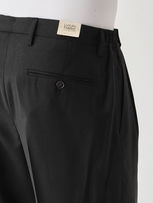 4. Herrenhose PortobelloS Easy Fit aus Schurwolle Schwarz