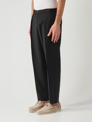 2. Herrenhose PortobelloS Easy Fit aus Schurwolle Schwarz