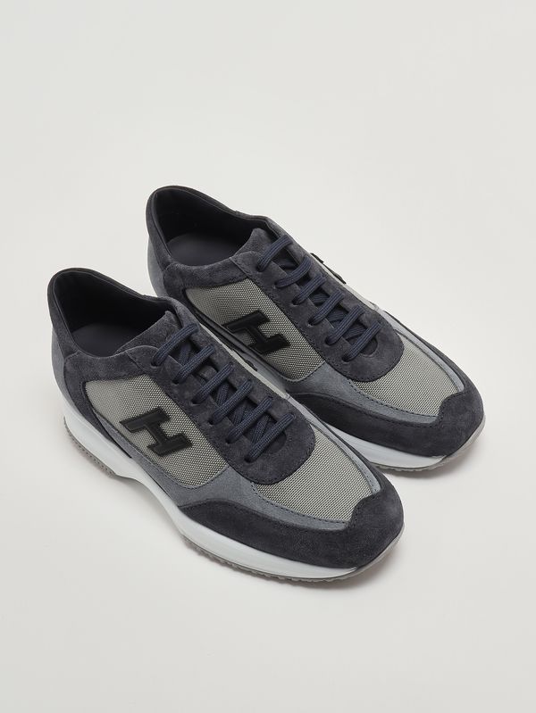 2. Herren-Sneaker Interactive aus Veloursleder Blau Hogan hxm00n0i980ugo