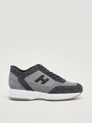1. Herren-Sneaker Interactive aus Veloursleder Blau