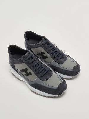 2. Herren-Sneaker Interactive aus Veloursleder Blau
