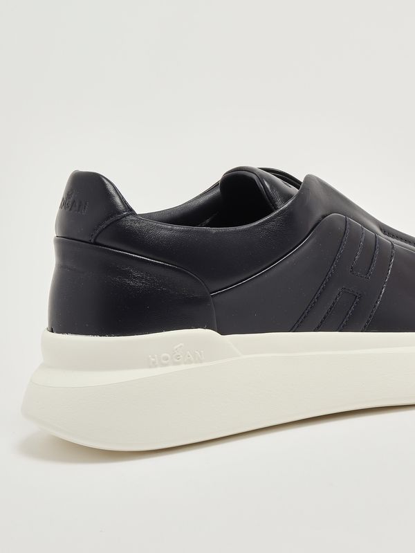 5. Men's H580 leather sneakers Navy Hogan hxm5800be00le9
