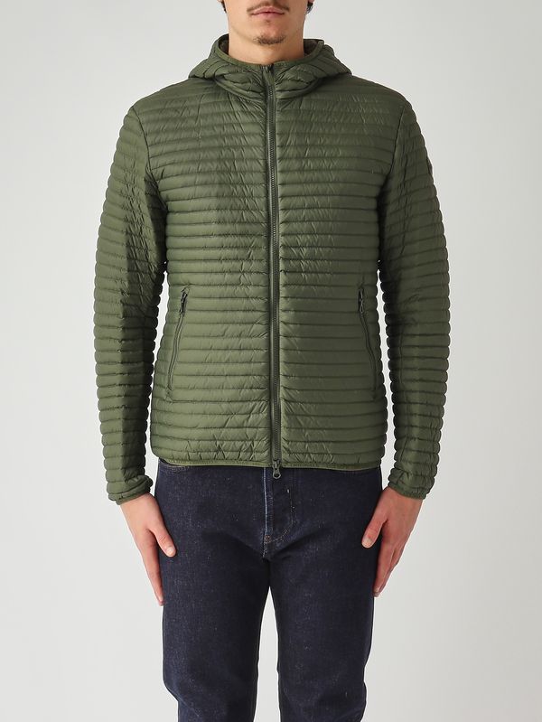 1. Herrenjacke aus recyceltem Stretchgewebe Waldgrün Colmar 12378vx
