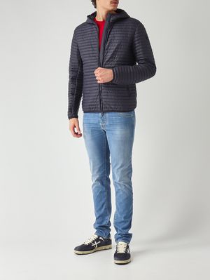 2. Herrenjacke aus recyceltem Stretchgewebe Marineblau