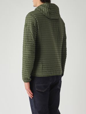 4. Herrenjacke aus recyceltem Stretchgewebe Waldgrün