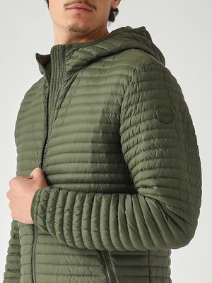 5. Herrenjacke aus recyceltem Stretchgewebe Waldgrün