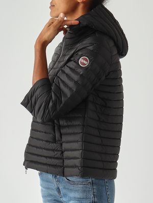 5. Chaqueta de mujer Punky de nailon Negro