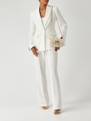 2. Blazer femme Carciofo en toile technique légère Blanc Soie
