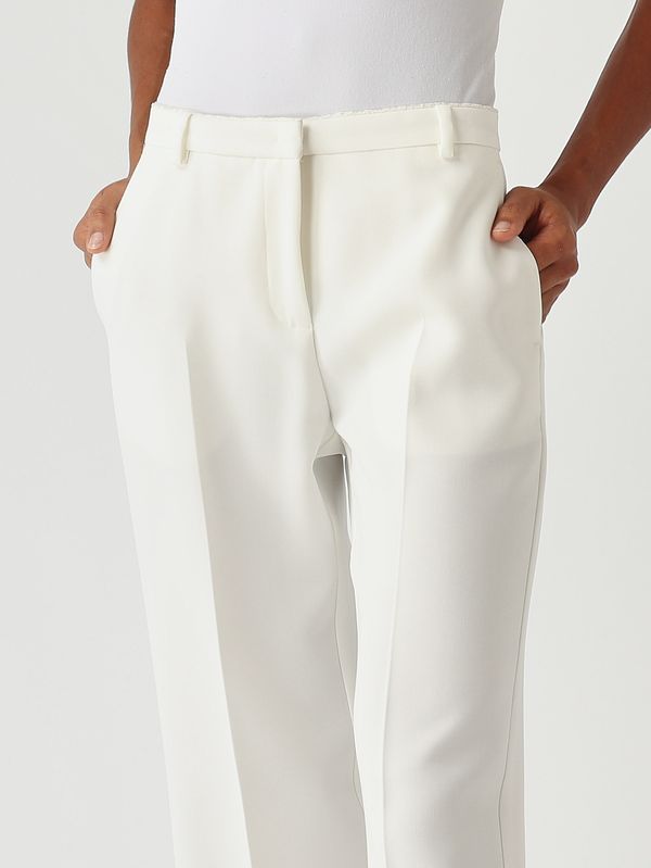 5. Pantalón de mujer Eucalipto en tejido cady Blanco Seda Pinko 106632a32z