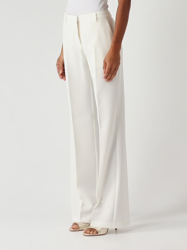 3. Pantalón de mujer Eucalipto en tejido cady Blanco Seda Pinko 106632a32z
