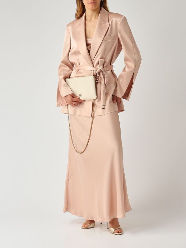 2. Abito donna in raso Rosa Mogano Pinko 106587a1y5