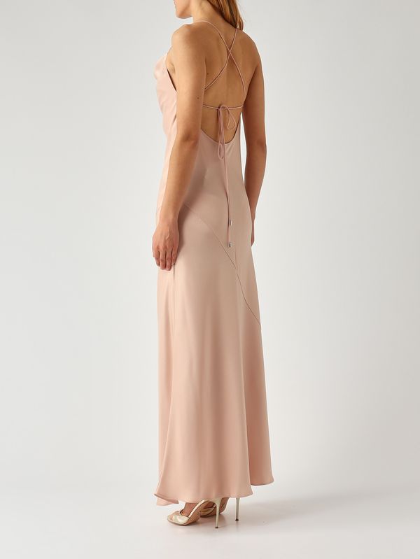 ruched dress pink Looking Fab Cold-Shoulder Ruched Bodycon Midi Dress