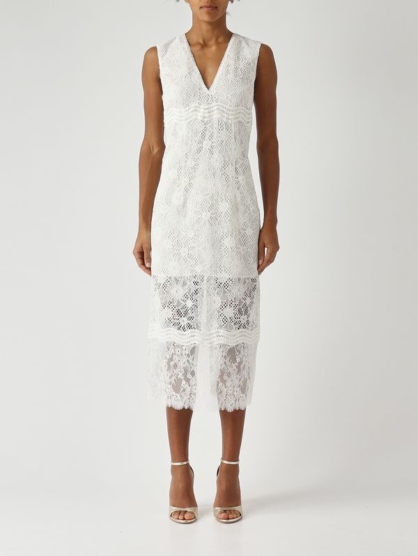 Pinko Audrey women's lace dress - White | Caposerio.com Pinko Audrey women's lace dress - White | Caposerio.com